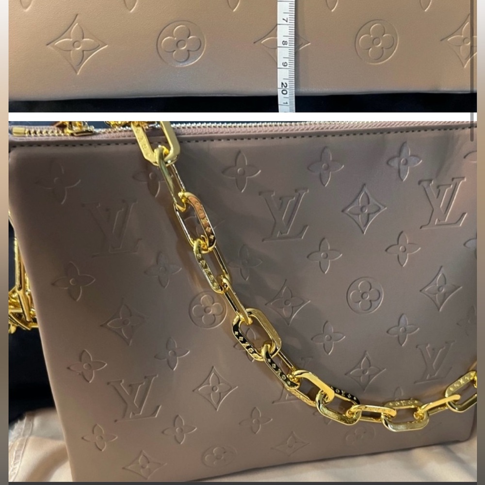This is a replica of a Louis  Vuitton bag it’s in great condition never used